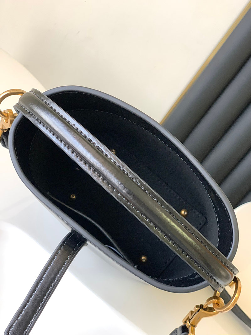 N品 YSL サンローラン LE 37 ミニ(シャイニーレザー)ブラック 753837AAAUQ1000 ラムスキン ゴールド金具 激安優良店 - 画像 (3)