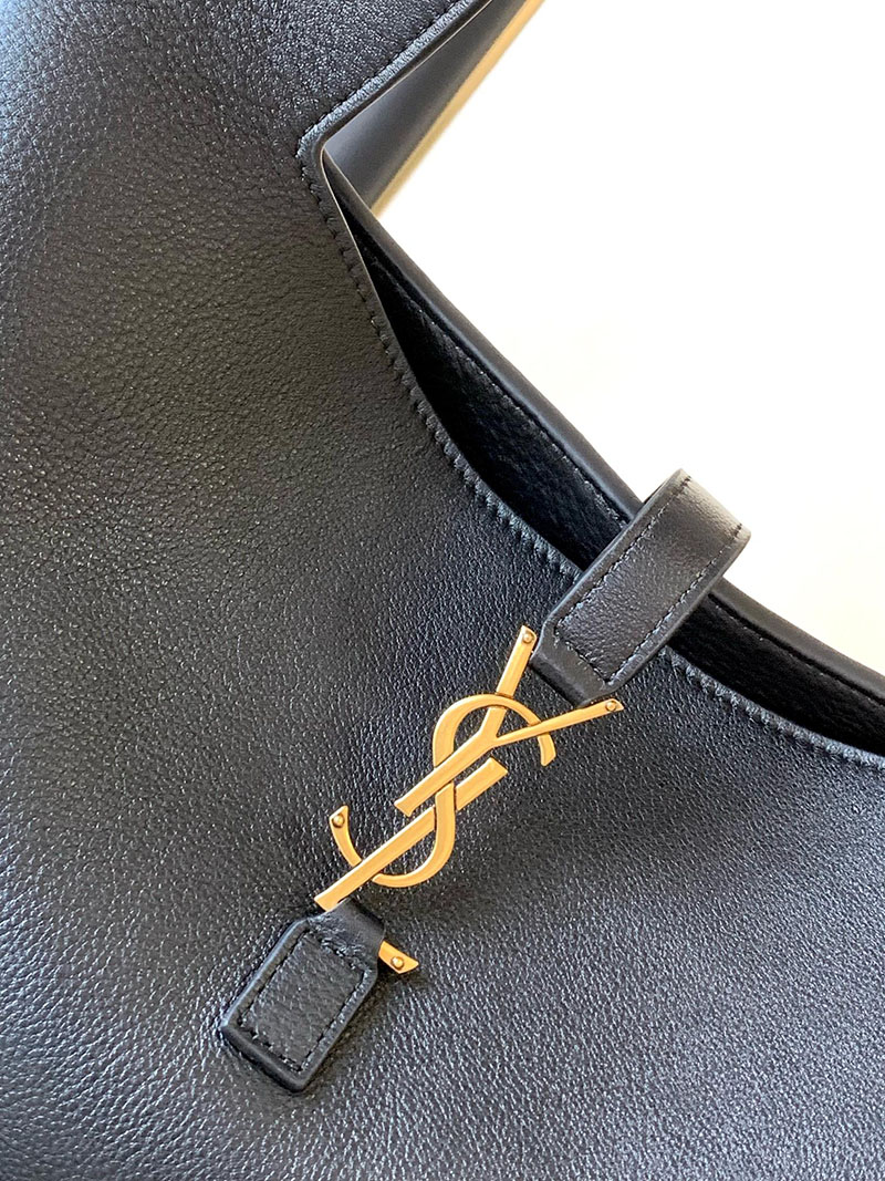 N品 YSL サンローラン LE 5 À 7 BEA(シャイニーレザー)ブラック 763435AACTP1000 カーフスキンレザー ゴールド金具 激安優良店 - 画像 (6)