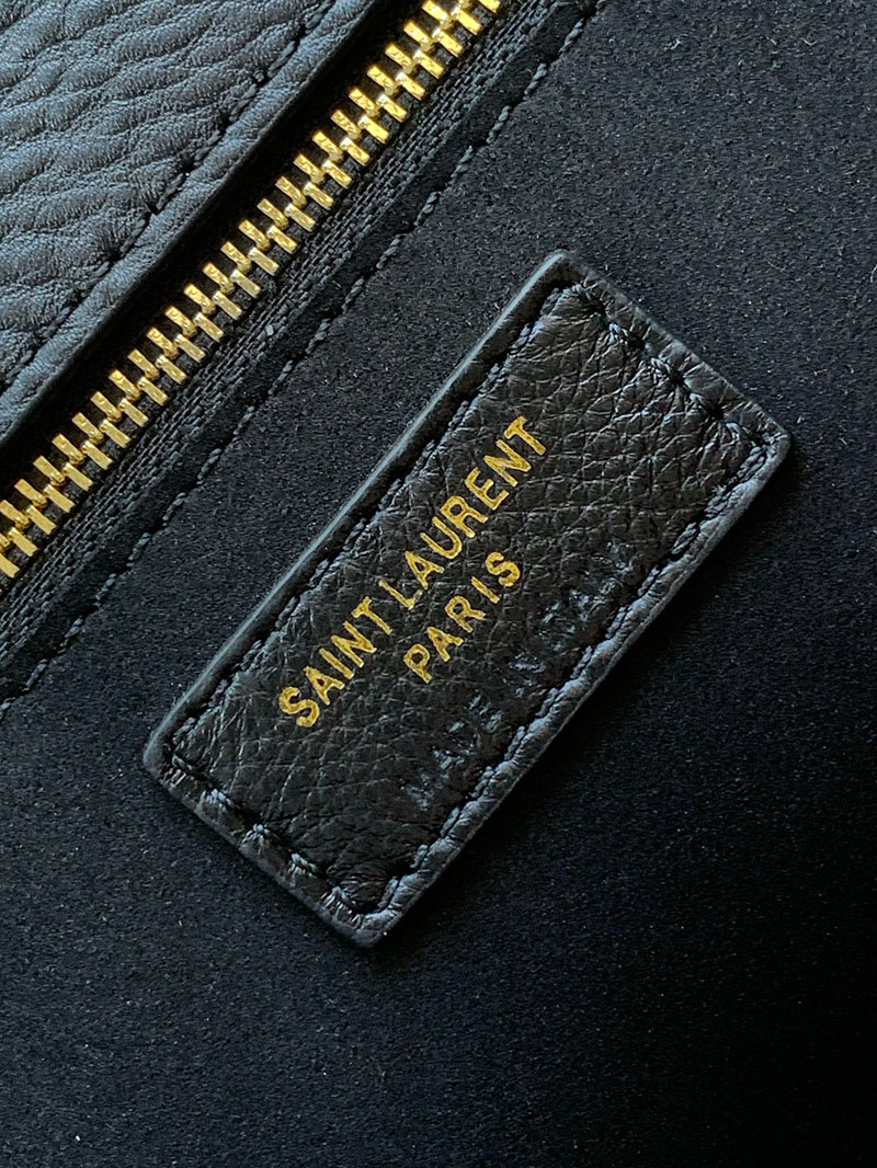 N品 YSL サンローラン LE 5 À 7 BEA(シャイニーレザー)ブラック 763435AACTP1000 カーフスキンレザー ゴールド金具 激安優良店 - 画像 (2)
