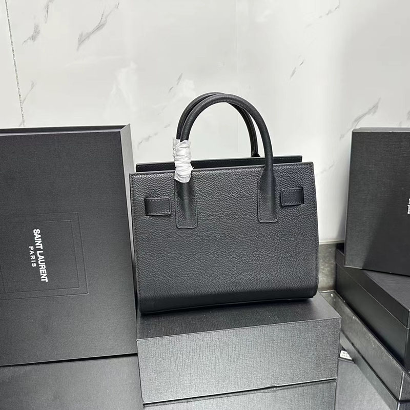 N品 YSL サンローラン サック ド ジュール ベイビー(グレインレザー)ブラック 421863B681N1000 カーフスキン シルバー金具 激安優良店 - 画像 (8)