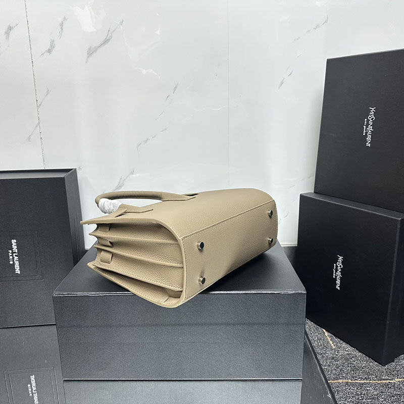 N品 YSL サンローラン サック ド ジュール ベイビー(グレインレザー)NATURAL TAN 421863B681N2357 カーフスキン シルバー金具 激安優良店 - 画像 (7)