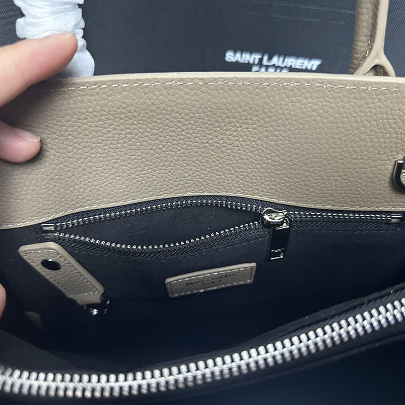 N品 YSL サンローラン サック ド ジュール ベイビー(グレインレザー)NATURAL TAN 421863B681N2357 カーフスキン シルバー金具 激安優良店 - 画像 (3)