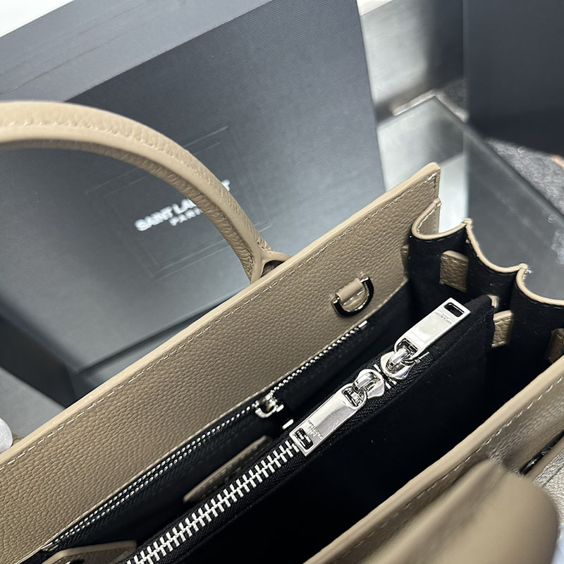 N品 YSL サンローラン サック ド ジュール ベイビー(グレインレザー)NATURAL TAN 421863B681N2357 カーフスキン シルバー金具 激安優良店 - 画像 (2)
