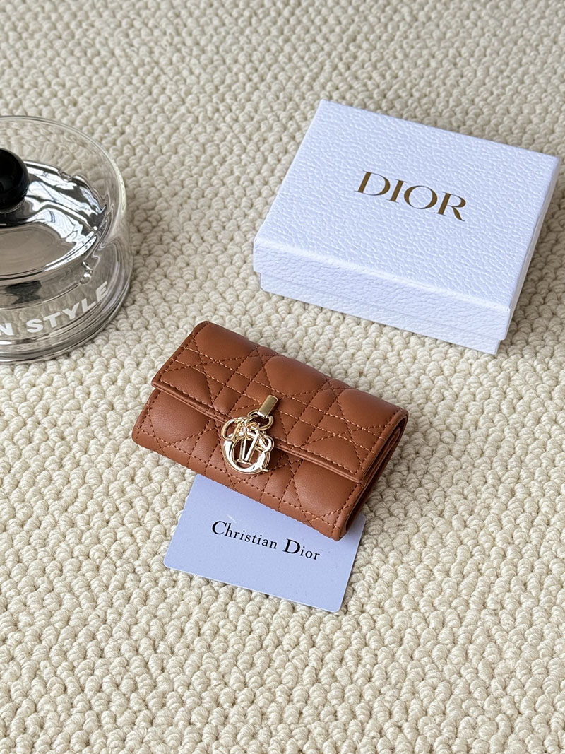 N品 DIOR ディオール財布コピー My Dior Glycine Wallet S0966ONMJ_M48M ラスト ゴールド金具 激安優良店 - 画像 (5)