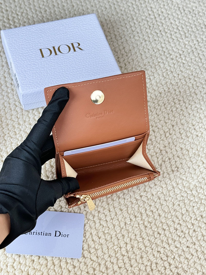 N品 DIOR ディオール財布コピー My Dior Glycine Wallet S0966ONMJ_M48M ラスト ゴールド金具 激安優良店 - 画像 (4)