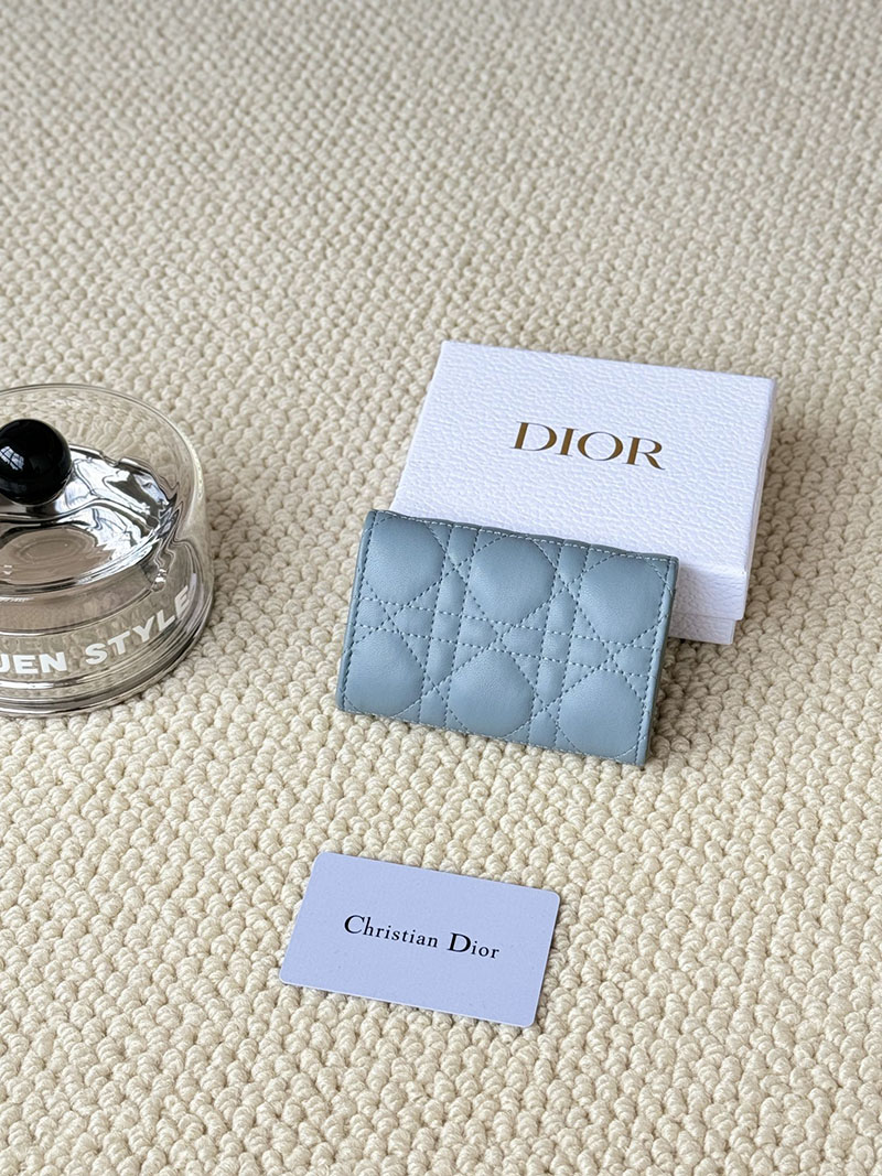 N品 DIOR ディオール財布コピー My Dior Glycine Wallet S0966ONMJ_M00Z プラシッドブルー ゴールド金具 激安優良店 - 画像 (4)