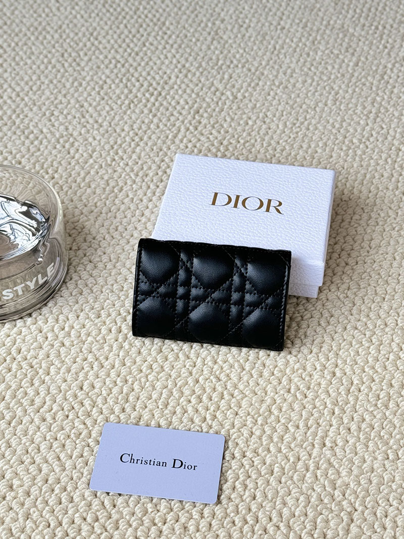 N品 DIOR ディオール財布コピー My Dior Glycine Wallet S0966ONMJ_M900 黒 ブラック ゴールド金具 激安優良店 - 画像 (2)