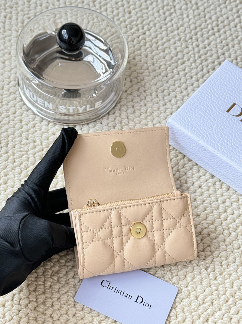 N品 DIOR ディオール財布コピー My Dior Glycine Wallet S0966ONMJ_M51U パウダーベージュ ゴールド金具 激安優良店 - 画像 (4)