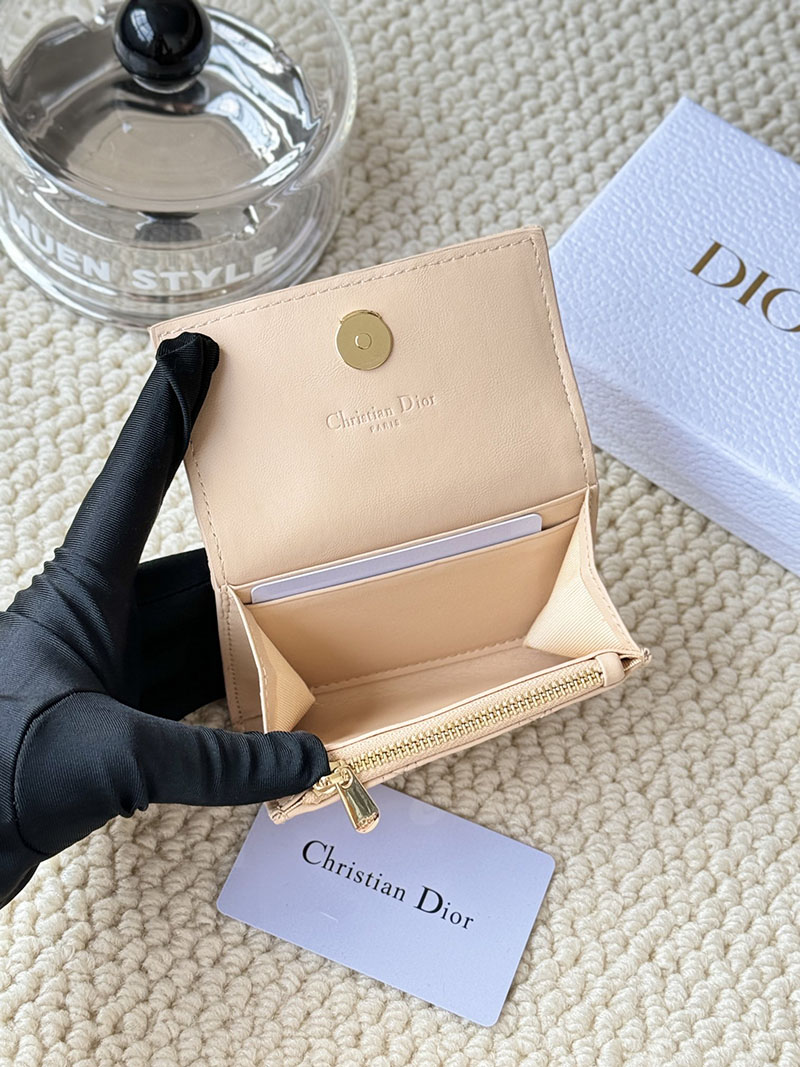 N品 DIOR ディオール財布コピー My Dior Glycine Wallet S0966ONMJ_M51U パウダーベージュ ゴールド金具 激安優良店 - 画像 (3)