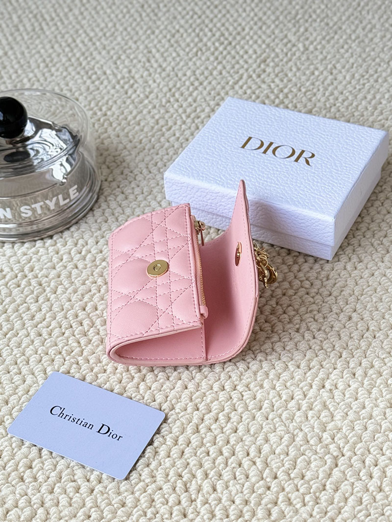 N品 DIOR ディオール財布コピー My Dior Glycine Wallet S0966ONMJ_M92P メロコトンピンク ゴールド金具 激安優良店 - 画像 (6)
