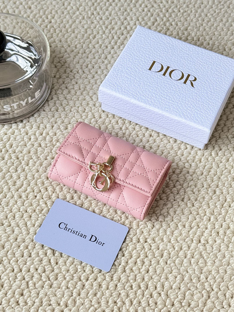 N品 DIOR ディオール財布コピー My Dior Glycine Wallet S0966ONMJ_M92P メロコトンピンク ゴールド金具 激安優良店 - 画像 (5)