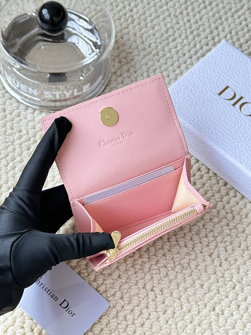 N品 DIOR ディオール財布コピー My Dior Glycine Wallet S0966ONMJ_M92P メロコトンピンク ゴールド金具 激安優良店 - 画像 (2)
