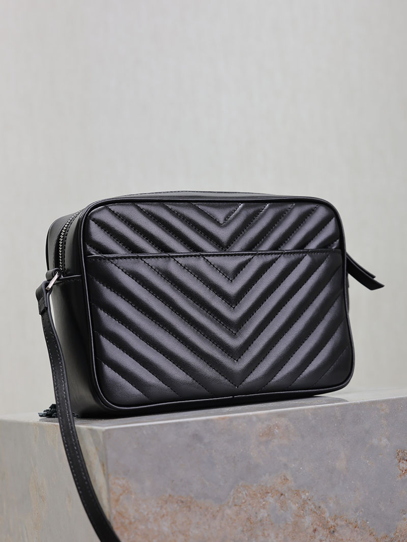 N品 YSL サンローラン ルー カメラバッグ(レザー/キルティング)ブラック 761554DV7041000 カーフスキンレザー シルバー金具 激安優良店 - 画像 (3)