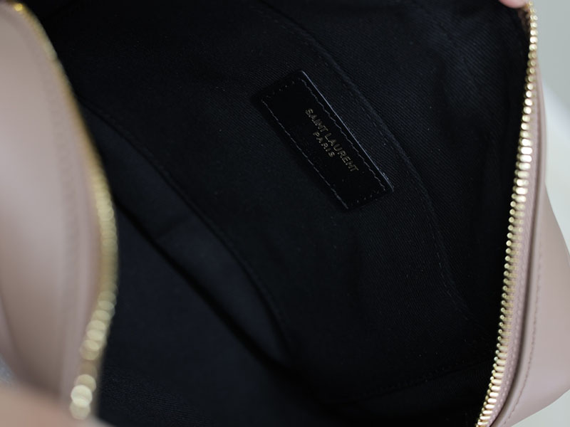 N品 YSL サンローラン ルー カメラバッグ(レザー/キルティング)ペールピンク 761554DV7076920 カーフスキンレザー ゴールド金具 激安優良店 - 画像 (4)