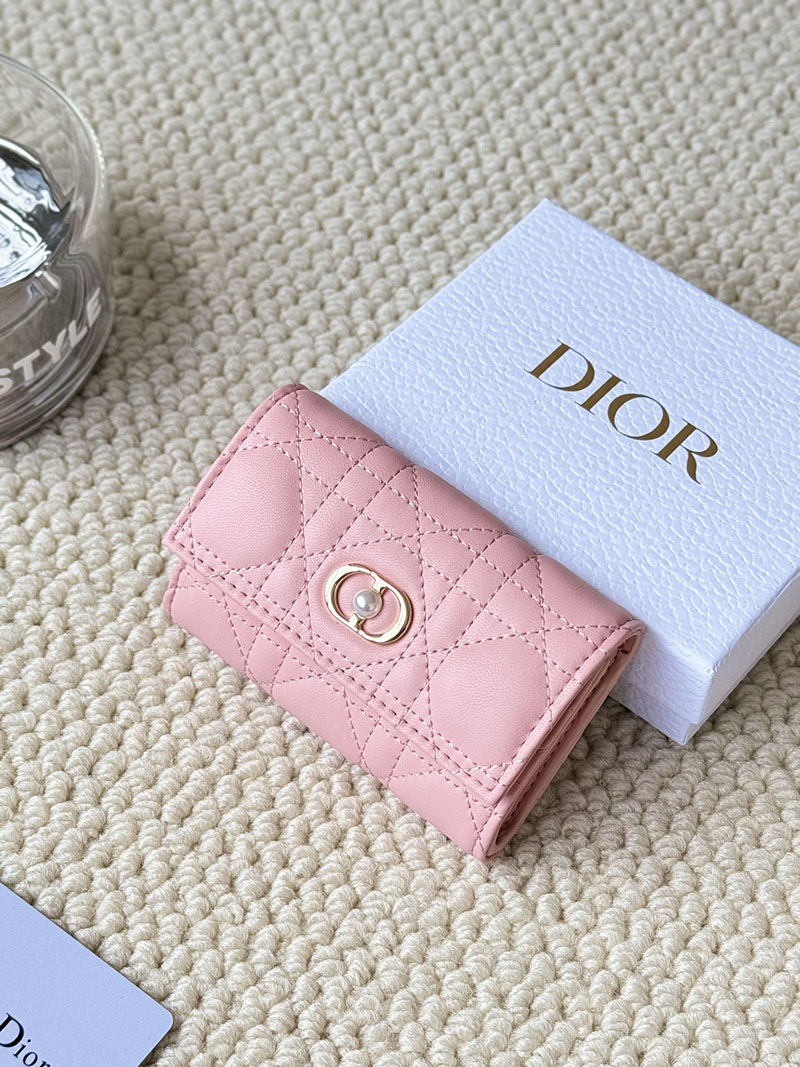 N品 DIOR ディオール財布コピー My Dior Glycine Wallet S3102UWHC_M00N ディープピンク ゴールド金具 激安優良店 - 画像 (5)