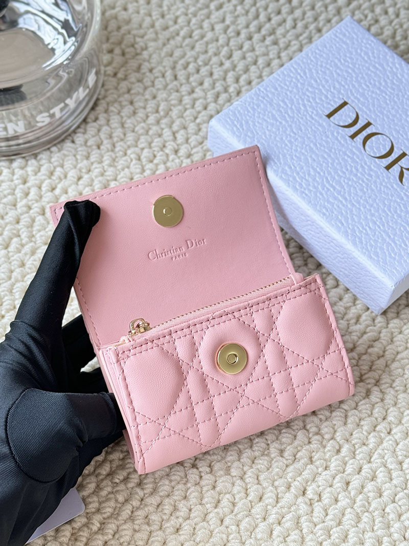N品 DIOR ディオール財布コピー My Dior Glycine Wallet S3102UWHC_M00N ディープピンク ゴールド金具 激安優良店 - 画像 (3)
