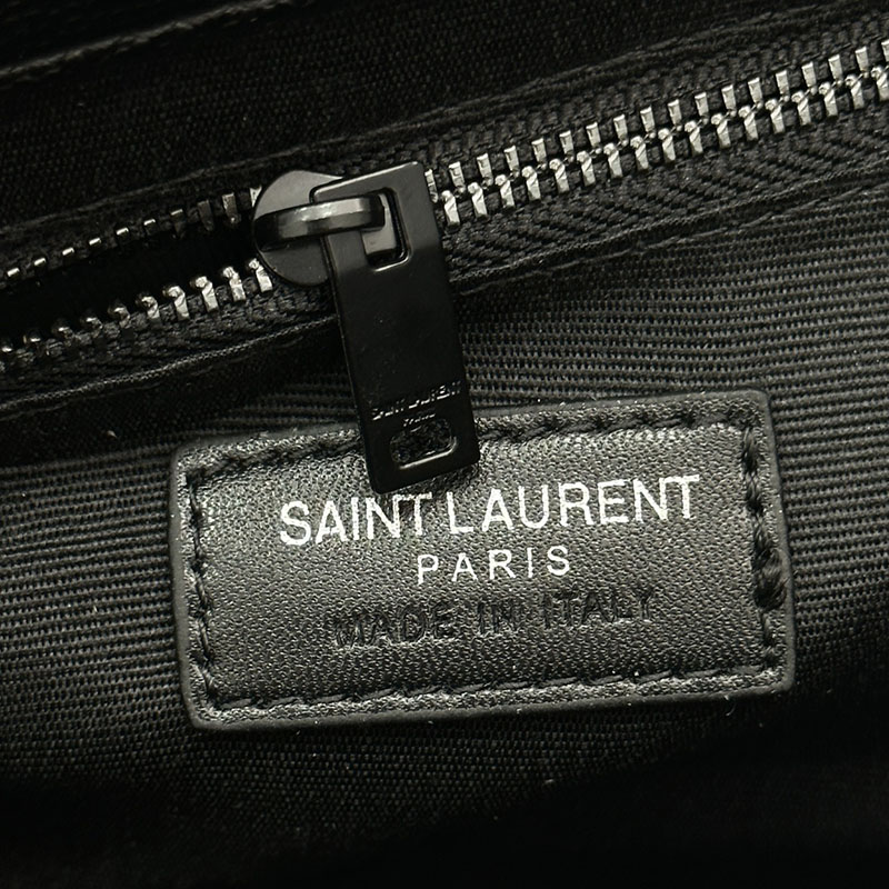 N品 YSL サンローラン エンヴェロップ ミディアム ブラック 600185BOW981000 カーフスキンレザー ブラック金具 激安優良店 - 画像 (2)