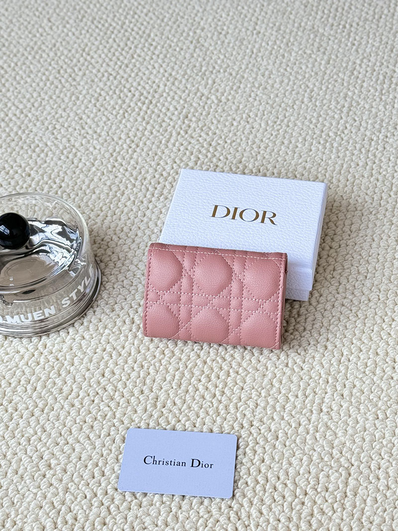 N品 DIOR ディオール財布コピー Dior Caro Glycine ウォレット S5132UWHC_M92P メロコトンピンク ゴールド金具 激安優良店 - 画像 (6)