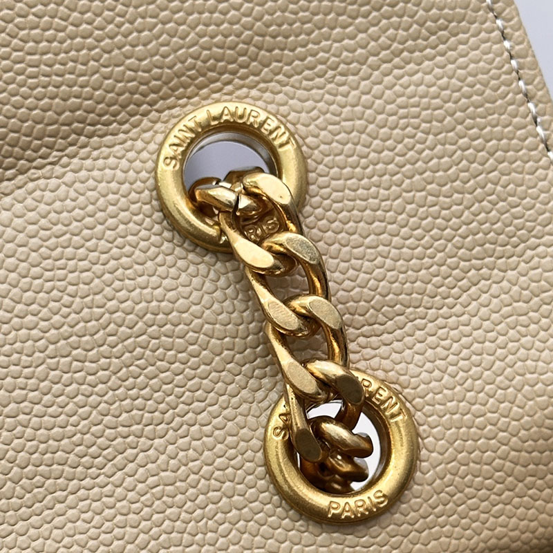N品 YSL サンローラン エンヴェロップ ミディアム BEIGE 600185BOW919748 カーフスキンレザー ゴールド金具 激安優良店 - 画像 (3)