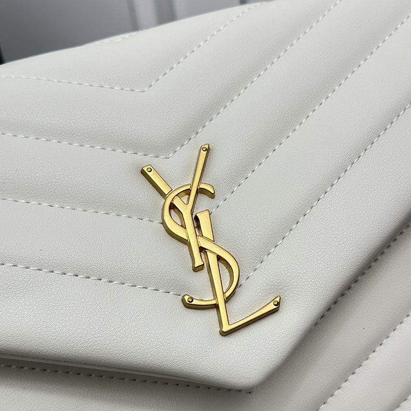 N品 YSL サンローラン ルル ミディアム オフホワイト 574946DV7279207 カーフスキンレザー ゴールド金具 激安優良店 - 画像 (6)
