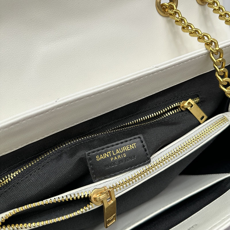 N品 YSL サンローラン ルル ミディアム オフホワイト 574946DV7279207 カーフスキンレザー ゴールド金具 激安優良店 - 画像 (3)