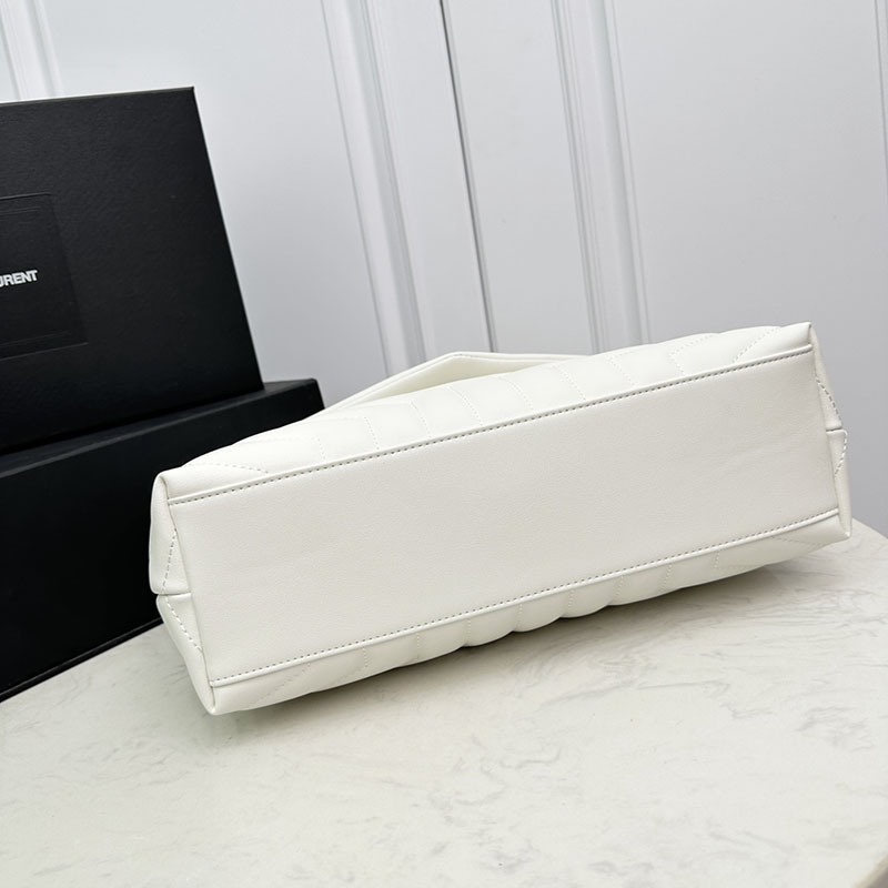 N品 YSL サンローラン ルル ミディアム オフホワイト 574946DV7269207 カーフスキンレザー シルバー金具 激安優良店 - 画像 (5)