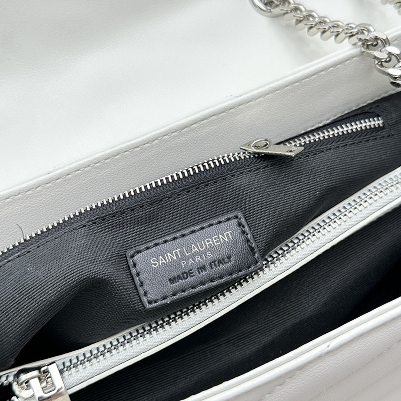 N品 YSL サンローラン ルル ミディアム オフホワイト 574946DV7269207 カーフスキンレザー シルバー金具 激安優良店 - 画像 (2)