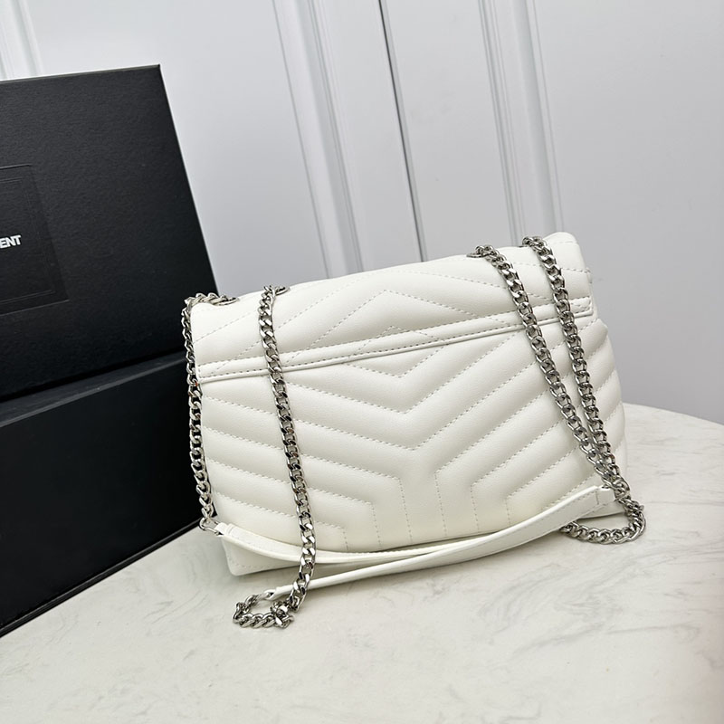 N品 YSL サンローラン ルル スモール オフホワイト 494699DV7269207 カーフスキンレザー シルバー金具 激安優良店 - 画像 (7)