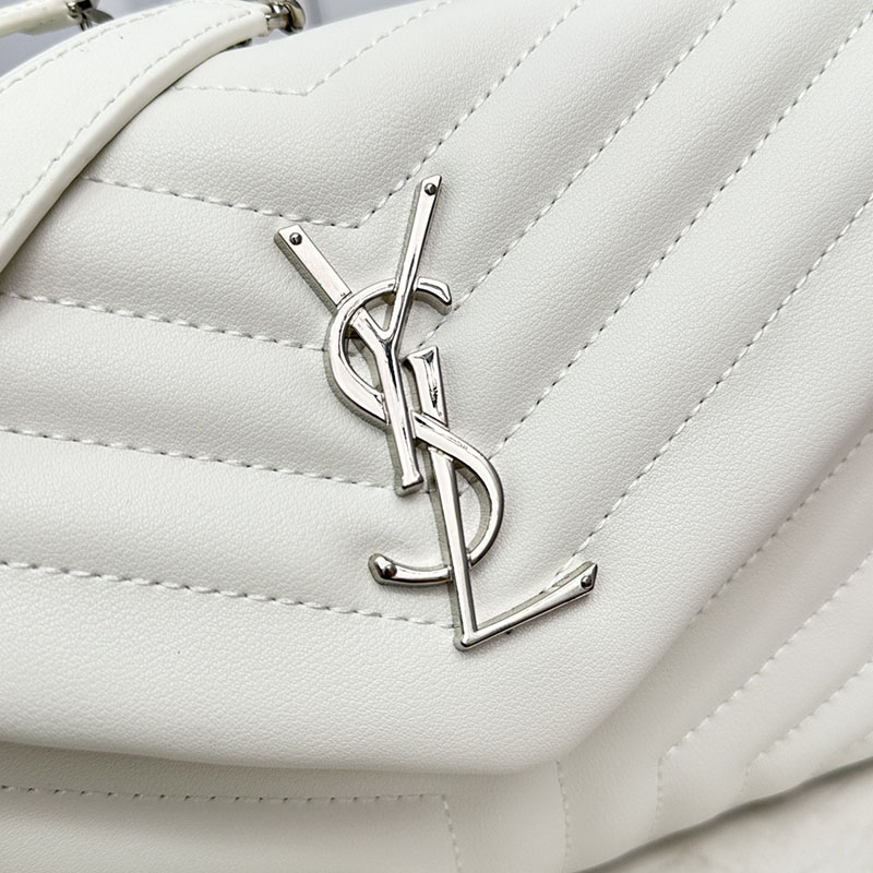 N品 YSL サンローラン ルル スモール オフホワイト 494699DV7269207 カーフスキンレザー シルバー金具 激安優良店 - 画像 (5)