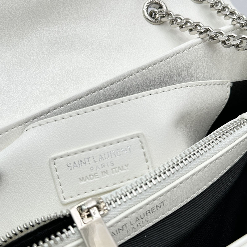 N品 YSL サンローラン ルル スモール オフホワイト 494699DV7269207 カーフスキンレザー シルバー金具 激安優良店 - 画像 (2)