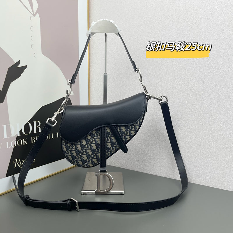 N品 DIOR ディオール Saddle バッグ M0455VDDS_M928 ブルー シルバー金具 激安優良店 - 画像 (9)