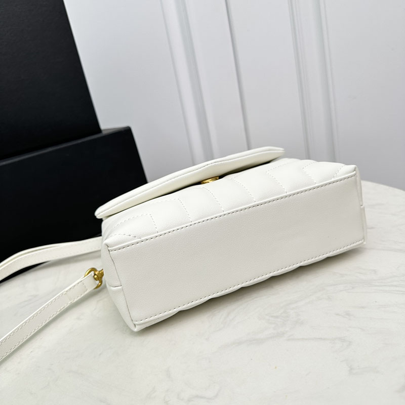 N品 YSL サンローラン ルル トイバッグ オフホワイト 678401DV7079207 カーフスキンレザー シルバー金具 激安優良店 - 画像 (7)