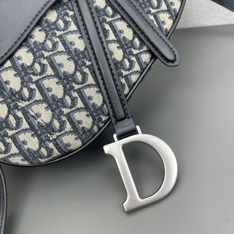 N品 DIOR ディオール Saddle バッグ M0455VDDS_M928 ブルー シルバー金具 激安優良店 - 画像 (7)