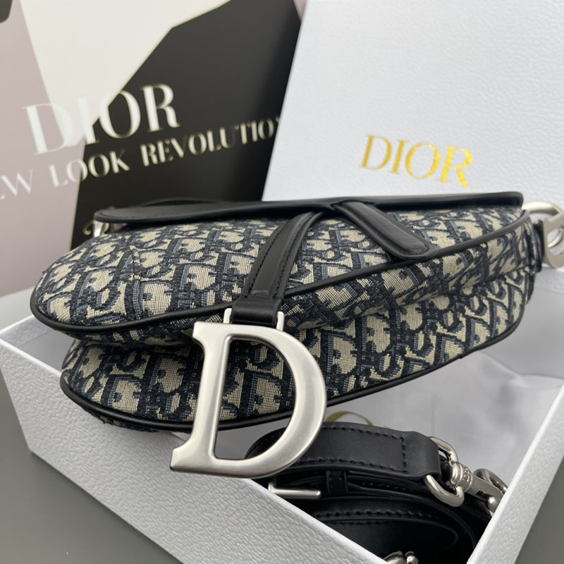 N品 DIOR ディオール Saddle バッグ M0455VDDS_M928 ブルー シルバー金具 激安優良店 - 画像 (6)