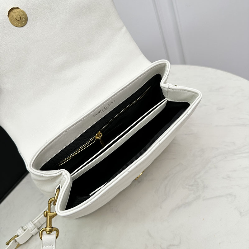 N品 YSL サンローラン ルル トイバッグ オフホワイト 678401DV7079207 カーフスキンレザー シルバー金具 激安優良店 - 画像 (4)