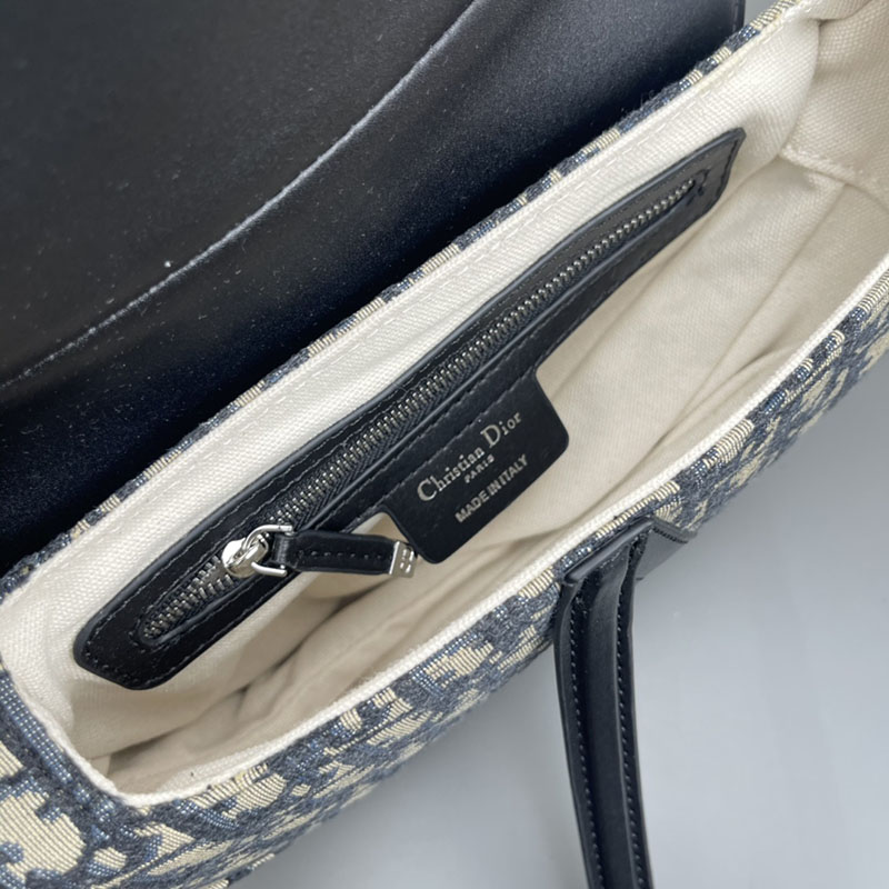 N品 DIOR ディオール Saddle バッグ M0455VDDS_M928 ブルー シルバー金具 激安優良店 - 画像 (5)