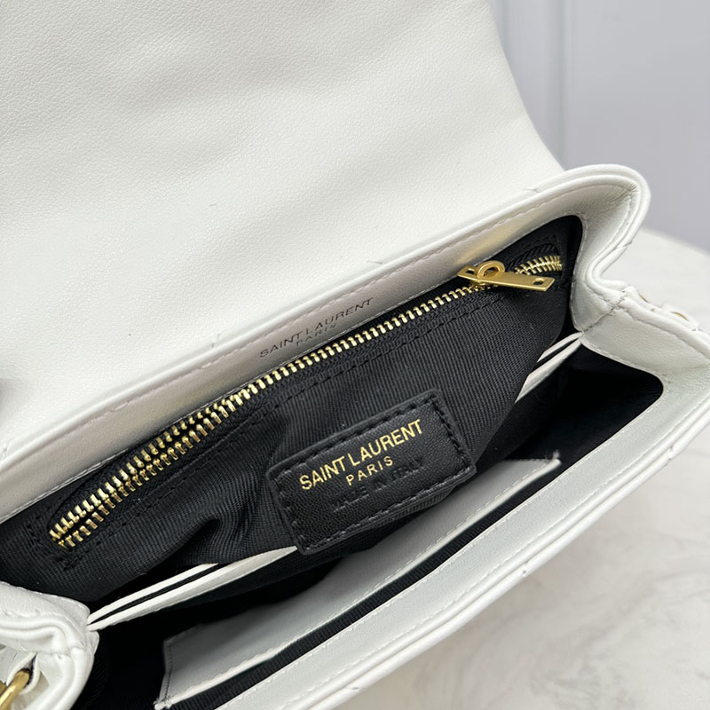 N品 YSL サンローラン ルル トイバッグ オフホワイト 678401DV7079207 カーフスキンレザー シルバー金具 激安優良店 - 画像 (3)