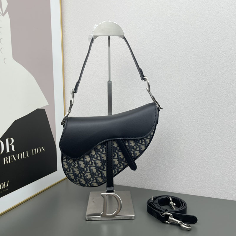 N品 DIOR ディオール Saddle バッグ M0455VDDS_M928 ブルー シルバー金具 激安優良店 - 画像 (3)