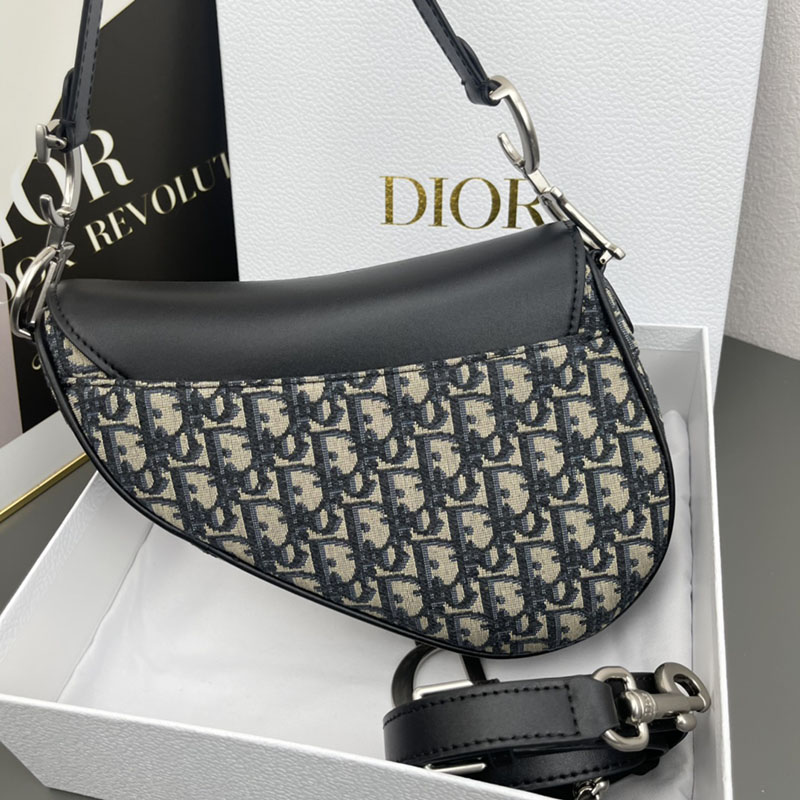 N品 DIOR ディオール Saddle バッグ M0455VDDS_M928 ブルー シルバー金具 激安優良店 - 画像 (2)