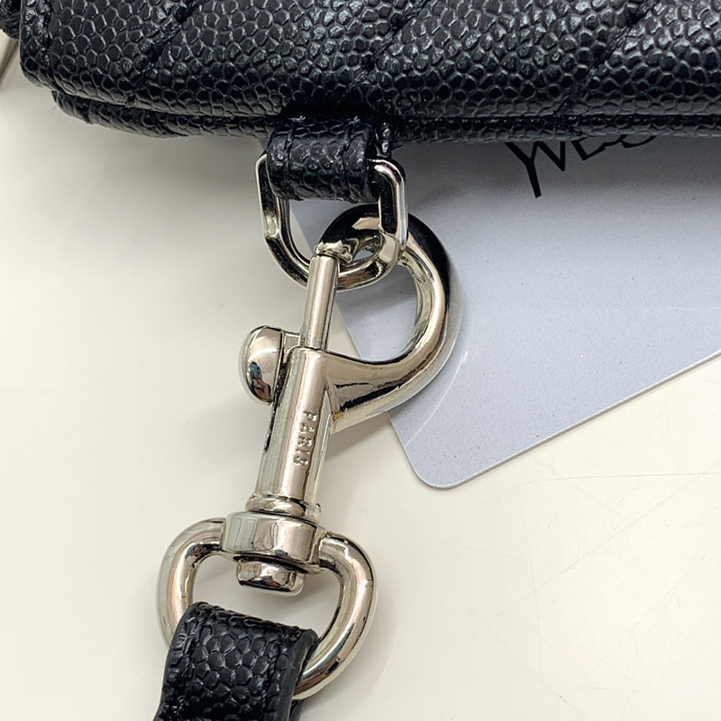 N品 YSL サンローラン 人気バッグ モノグラム タブレットポーチ ブラック 559193CWU021000 カーフスキンレザー シルバー金具 激安優良店 - 画像 (5)