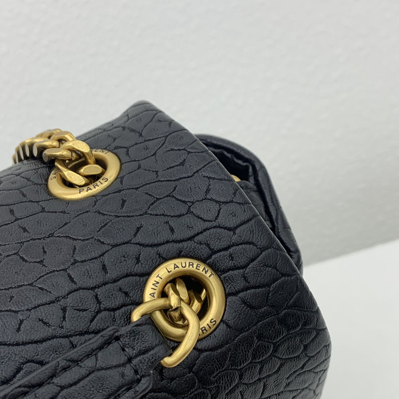 N品 YSL サンローラン 人気バッグ カリプソ ミディアム ブラック 804116AACYT1000 ラムスキン ゴールド金具 激安優良店 - 画像 (7)
