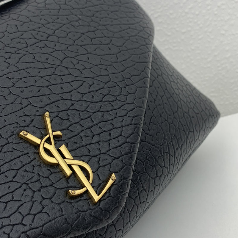 N品 YSL サンローラン 人気バッグ カリプソ ミディアム ブラック 804116AACYT1000 ラムスキン ゴールド金具 激安優良店 - 画像 (6)