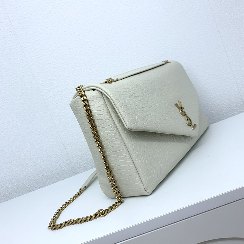 N品 YSL サンローラン 人気バッグ カリプソ ミディアム オフホワイト 804116AACYT9207 ラムスキン ゴールド金具 激安優良店 - 画像 (9)