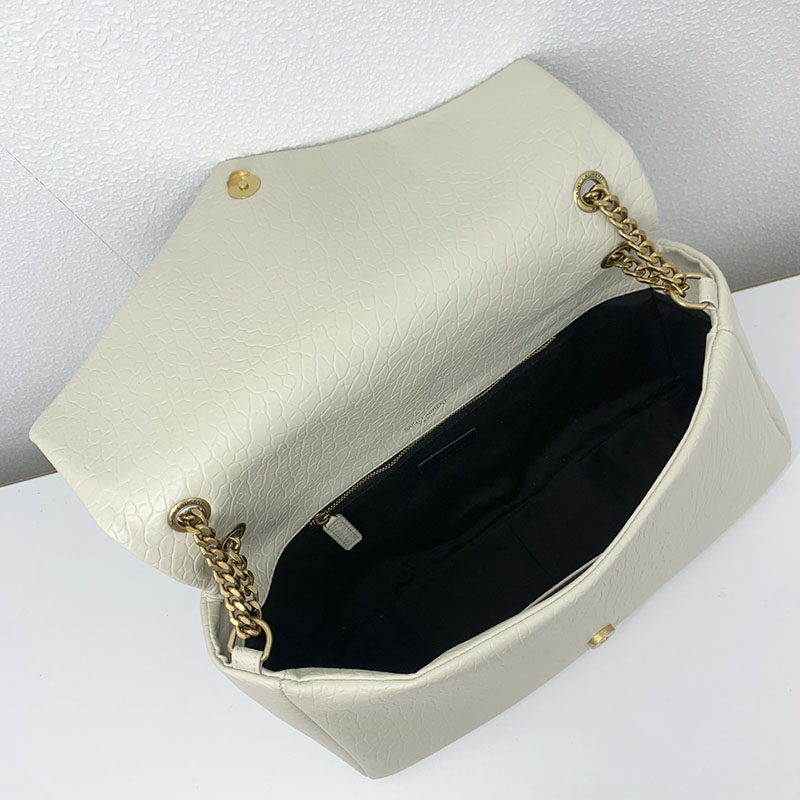N品 YSL サンローラン 人気バッグ カリプソ ミディアム オフホワイト 804116AACYT9207 ラムスキン ゴールド金具 激安優良店 - 画像 (4)
