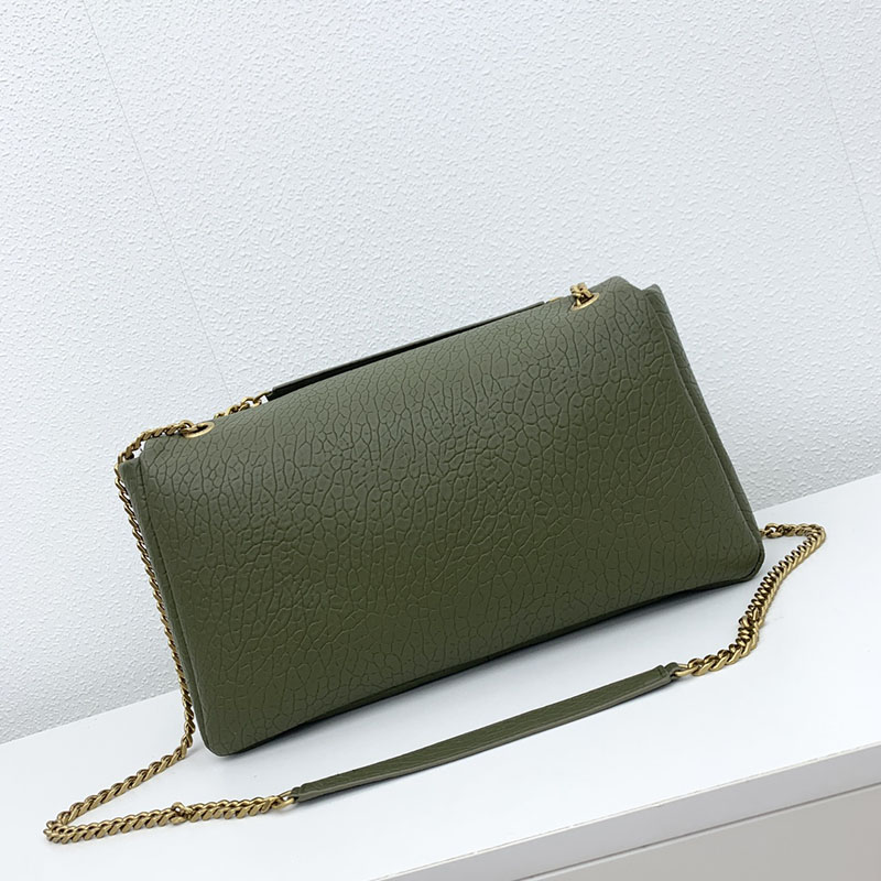 N品 YSL サンローラン 人気バッグ カリプソ ミディアム VERT FONCE 804116AACYT3045 ラムスキン ゴールド金具 激安優良店 - 画像 (8)