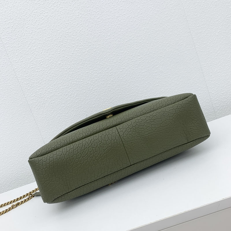 N品 YSL サンローラン 人気バッグ カリプソ ミディアム VERT FONCE 804116AACYT3045 ラムスキン ゴールド金具 激安優良店 - 画像 (6)
