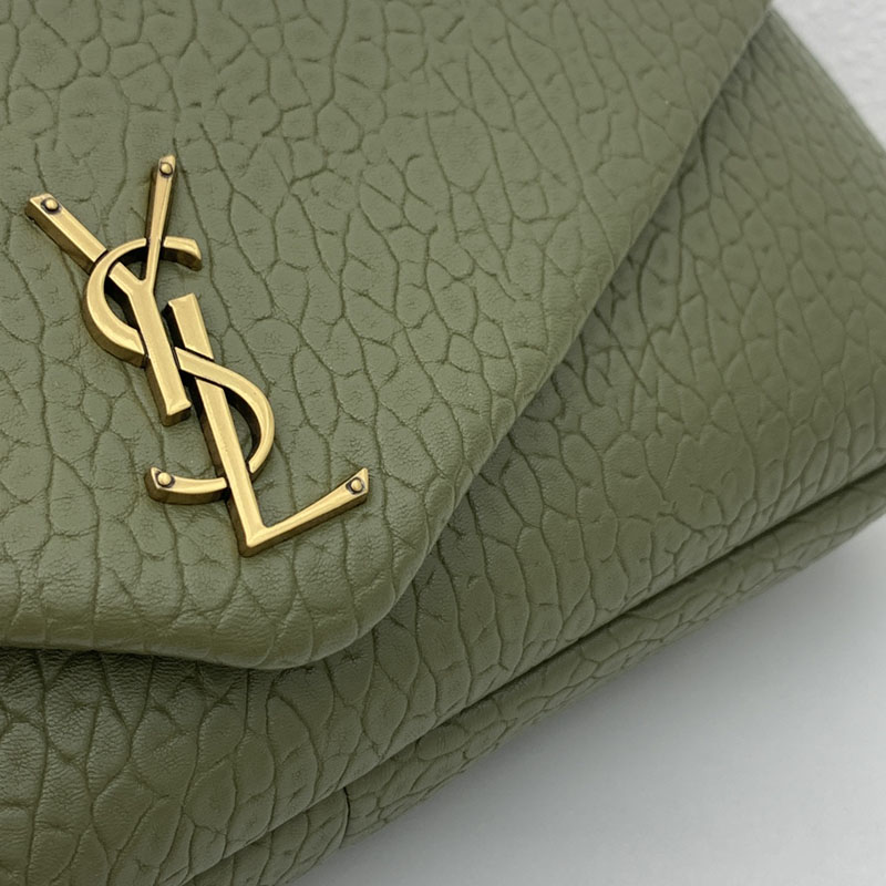 N品 YSL サンローラン 人気バッグ カリプソ ミディアム VERT FONCE 804116AACYT3045 ラムスキン ゴールド金具 激安優良店 - 画像 (5)