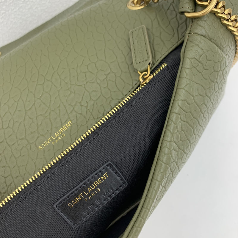 N品 YSL サンローラン 人気バッグ カリプソ ミディアム VERT FONCE 804116AACYT3045 ラムスキン ゴールド金具 激安優良店 - 画像 (3)