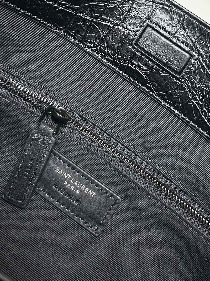 N品 YSL サンローラン 人気バッグ ニキ ショッピングバッグ ブラック 5779990EN041062 レザー ブラック金具 激安優良店 - 画像 (2)
