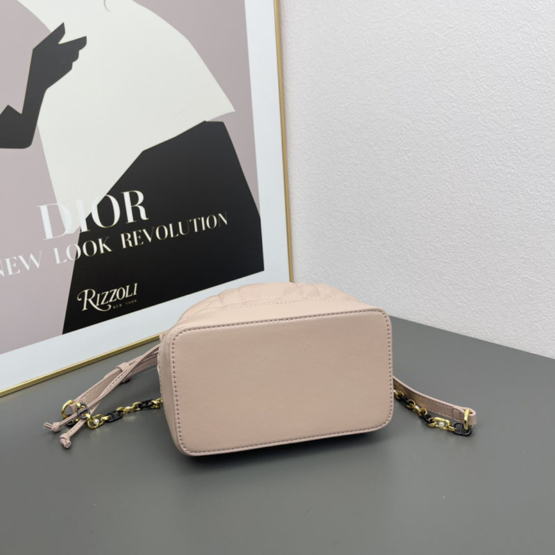 N品 DIOR ディオール Dior Jolie バケットバッグ スモール M2780UNKW_M51U ピンクベージュ ゴールド金具 激安優良店 - 画像 (7)